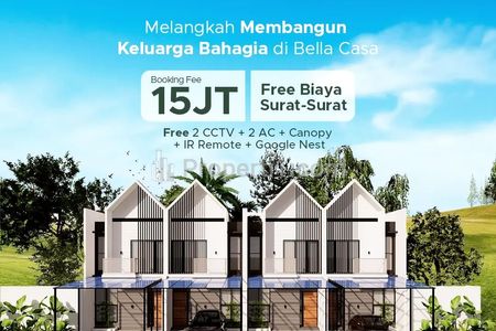 Jual Rumah 2 Lantai Bellacasa Residences Depok, Dekat Tol Margonda