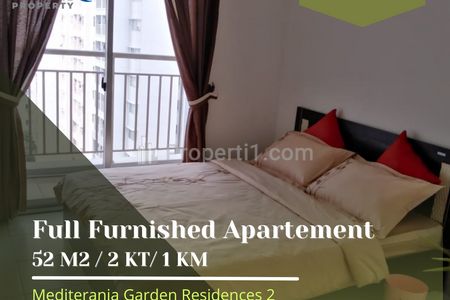 70>60 Jt ! Sewa Apartemen 2BR Mediterania Garden Residences (Medit 2) Tower Edelweis Pool View Turun Harga