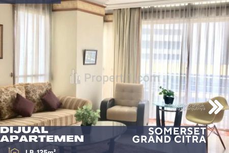 Dijual Apartemen Somerset Grand Citra 2BR View Bagus Harga Menarik di Daerah Kuningan Jakarta Selatan, Kondisi Full Furnished