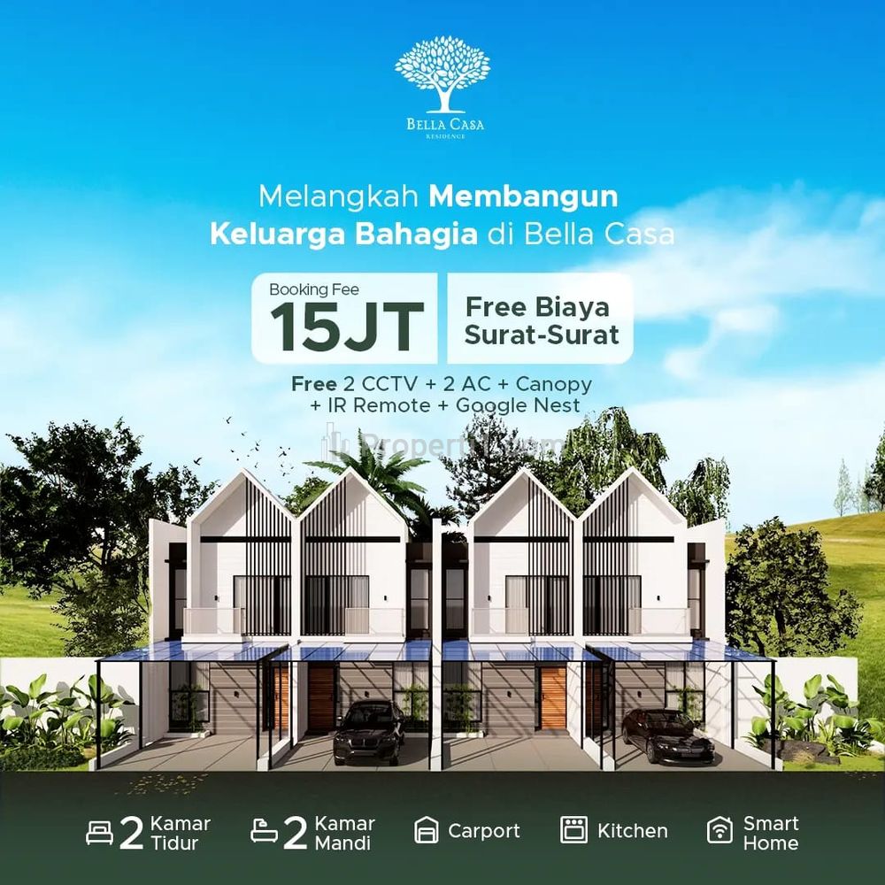 Jual Rumah Baru Bellacasa Residence Dekat Tol Margonda, Sukmajaya, Depok