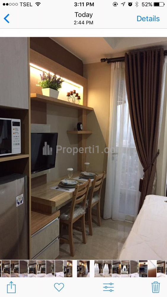 For Rent Apartemen Menteng Park Tipe Studio Fully Furnished, Dekat Taman Ismail Marzuki, RSCM, Bunda Hospital, dan Kampus UI Salemba