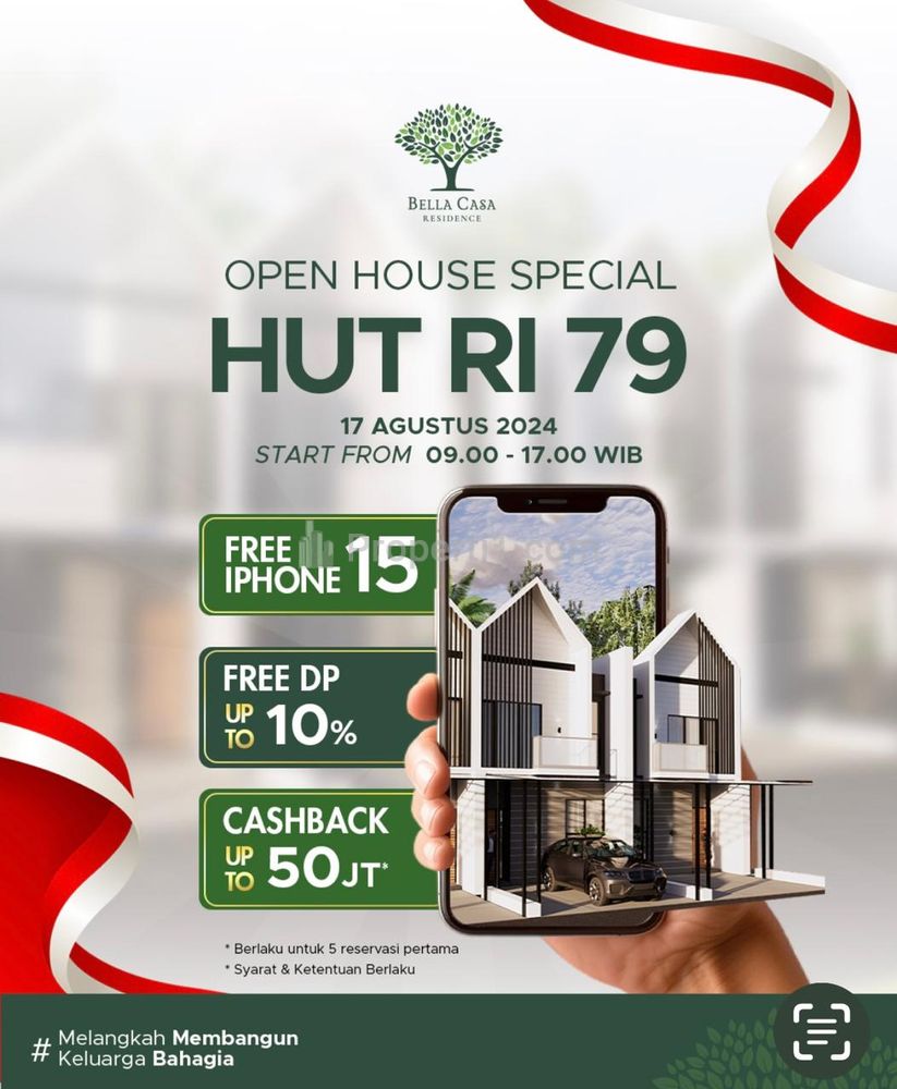 Jual Rumah Baru Bellacasa Residence Dekat Tol Margonda, Sukmajaya, Depok