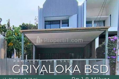 Dijual Rumah Baru Scandinavian Style di Griya Loka BSD City, Tangerang Selatan