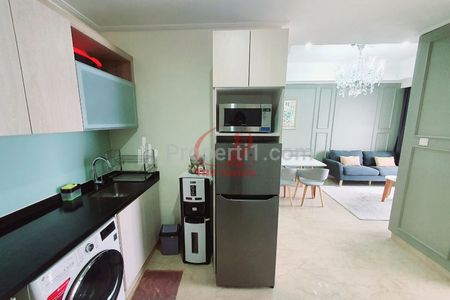 Disewakan Apartemen Menteng Park Tower Emerald (Private Lift) - 2 Bedrooms Full Furnished, Dekat TIM, RSCM, Bunda Hospital, dan Kampus UI Salemba