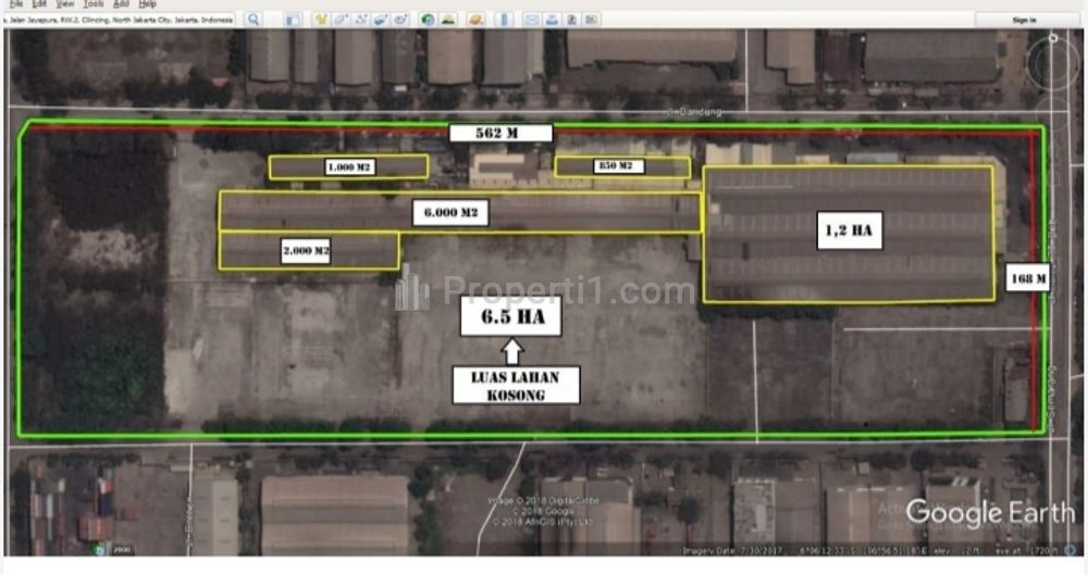 Jual Gudang Murah Luas Tanah 9 Hektar, Luas Bangunan 2 Hektar, Akses Kontainer di Marunda, Cilincing, Dekat Tanjung Priok, Jakarta Utara