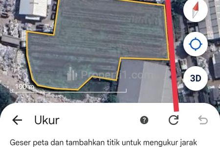 Jual Tanah Kosong Murah SHM Pinggir Jalan, Kalibaru, Dekat Jalan Dadap, Pakuhaji, Tangerang, Banten