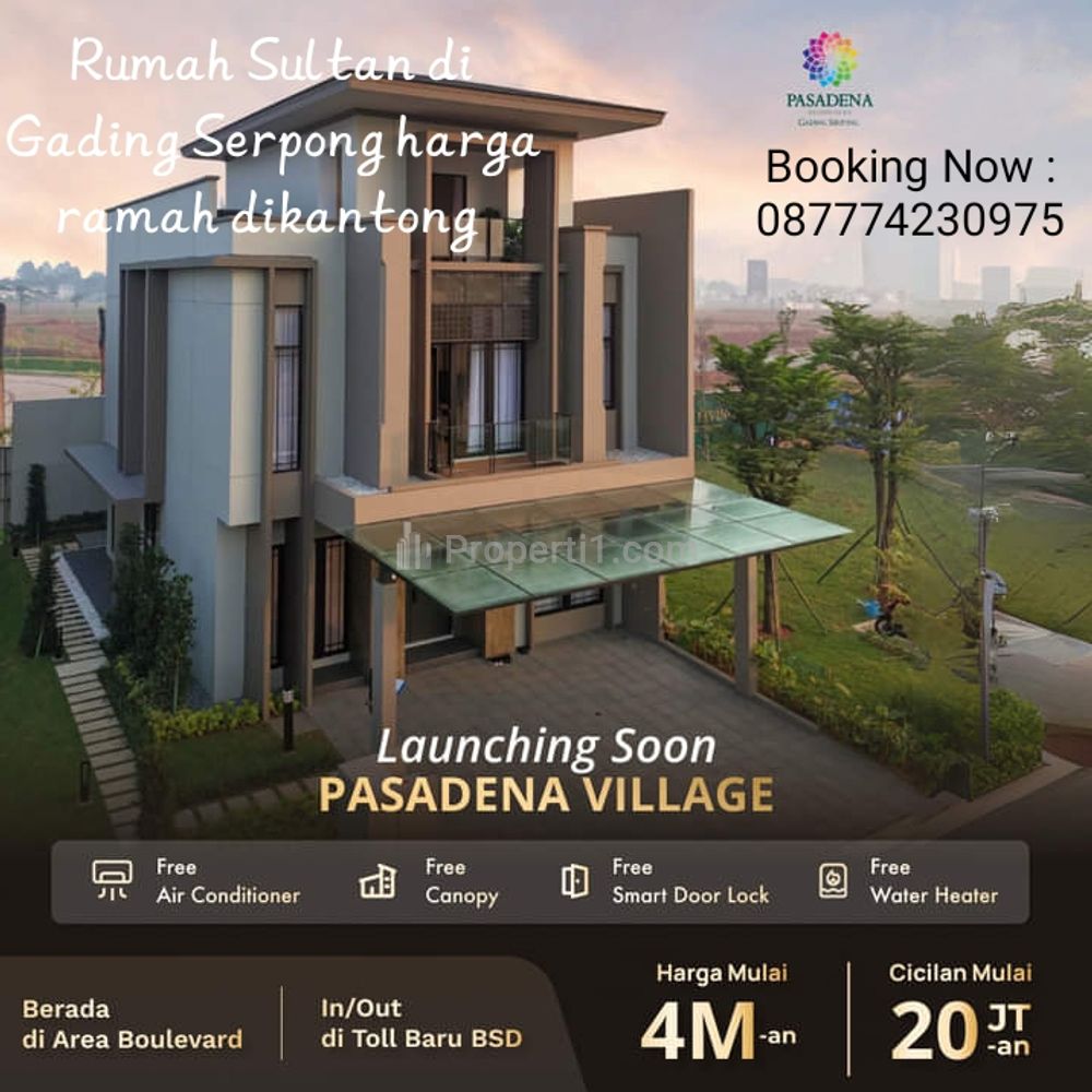 Jual Rumah Sultan 3 Lantai di Gading Serpong Tangerang