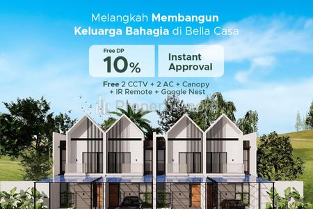 Jual Rumah Baru Bellacasa Residence Dekat Tol Margonda, Depok