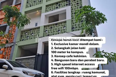 Dijual Rumah Kost Putri Bangunan Baru Full Furnish Depan Kampus UMM, Malang