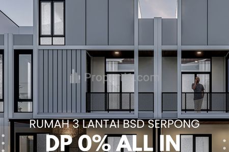 Jual Murah Rumah 3 Lantai di Ciater BSD, Serpong, Tangerang Selatan