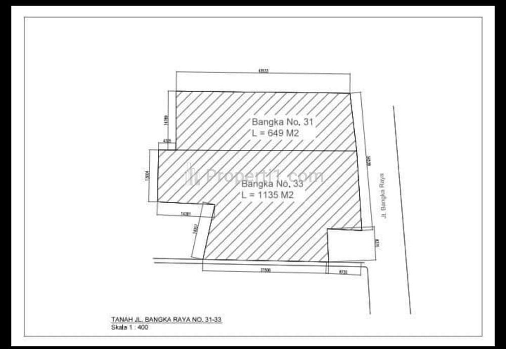Jual Murah Bawah NJOP Tanah Kosong Luas 1784 m2 di Jalan Raya Bangka, Dekat Kemang, Pejaten, Ampera, TB Simatupang, Mampang Prapatan, Jakarta Selatan