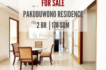 Dijual Apartemen Pakubuwono Residence Tipe 2 BR, 178sqm, Furnished, Well Maintained Unit, Direct Owner