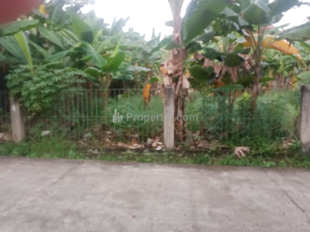 Tampak depan bidang tanah 
