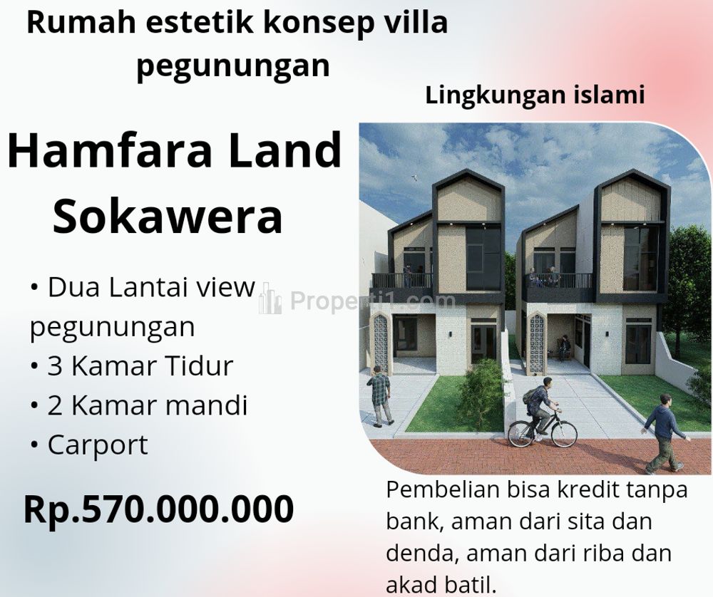 Dijual Rumah estetik konsep villa pegunungan
