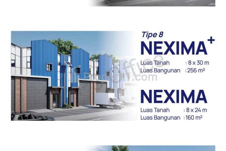 Dijual Gudang Dekat Bandara Soetta Tangerang, Pergudangan Luxima Bizhub Laksana