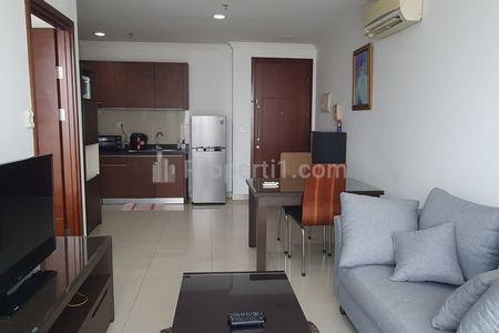 For Rent Apartment Denpasar Residence Kuningan City 1BR - Furnish Close to LRT MRT Busway Ambasador Lotte Kokas