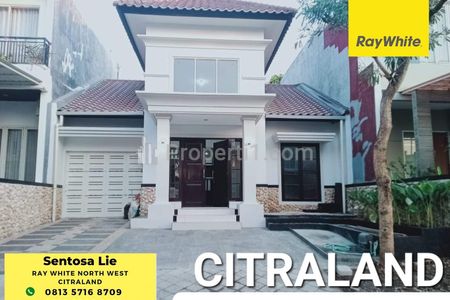 Dijual Rumah Fullerton Place CITRALAND Surabaya BONUS SEMI Furniture + Garasi Carport 3 MOBIL