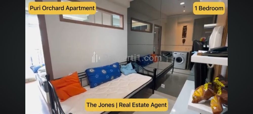 Sewa Apartemen Puri Orchard Cengkareng Type 1 Bedroom Full Furnished, dekat Gedung Orang Tua Group