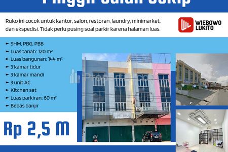 Jual Ruko 3 Lantai di Sekip Palembang Dekat Pasar Sekip Ujung, JM Kenten, PTC Mall Palembang, Universitas IBA, RS Hermina Palembang, Bandara SMB II