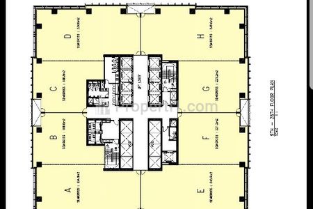 Sewa Ruang Kantor Equity Tower SCBD Sudirman Luas 334 m2, Lantai 16 A, Kondisi Bare, Kebayoran Baru, Jakarta Selatan