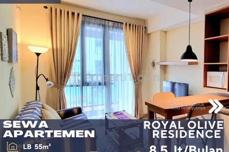 Disewakan Apartemen Royal Olive Residence 2BR Dekat Pejaten Park Mall di Pejaten Jakarta Selatan