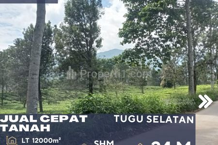 Dijual Cepat Tanah Cisarua Daerah Puncak Bogor