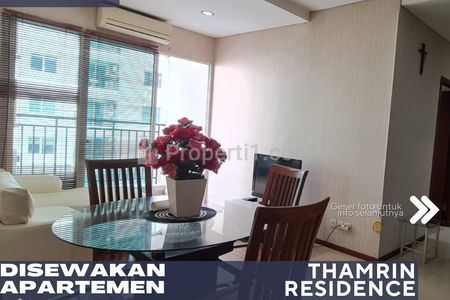 Disewakan Apartemen Thamrin Residence 2BR View Pool di Tanah Abang Jakarta Pusat, Full Furnished