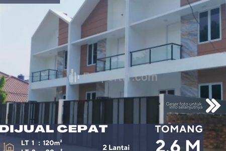 Dijual 2 Unit Rumah Bagus Minimalis di Jalan Utama di Daerah Tomang Jakarta Barat