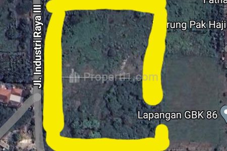 Jual Murah Tanah Kosong 2 Hektar di Dalam Kawasan Industri Jatake, Cikupa, Tangerang