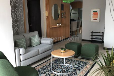 Sewa Apartemen Cosmo Mansion (Jakarta Residence) Thamrin City Jakpus - 2+1 BR Fully Furnished, Dekat Pasar Tanah Abang, dan Grand Indonesia