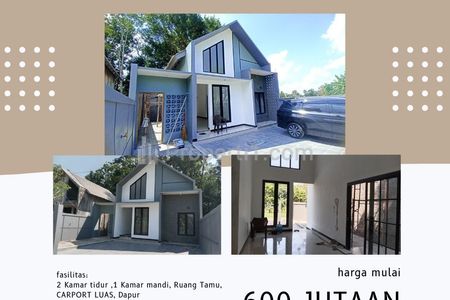 Dijual Unit Rumah Scandinavian 600 Jutaan Dekat Kampus UII, Sleman, Yogyakarta