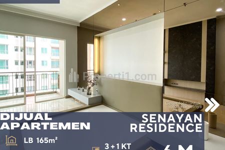 Jual Apartemen Senayan Residence 3BR di Kebayoran Lama Jakarta Selatan