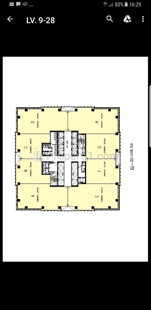 Sewa Ruang Kantor Equity Tower Lantai 18 D, Luas 334 m2, SCBD, Kebayoran Baru  Jakarta Selatan