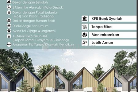 Dijual Rumah Cluster Pesona Muslim Insani Depok