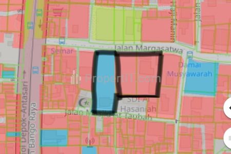 Jual Tanah 2 Bidang Bersebelahan di Jalan Margasatwa Raya Pondok Labu, Luas Total 5790 m2, SHM dan Satunya HGB, Jakarta Selatan