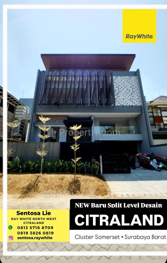 Dijual Rumah Citraland Golf Area Somerset - Bukit Golf Internasional Surabaya - NEW Split Level Modern Desain