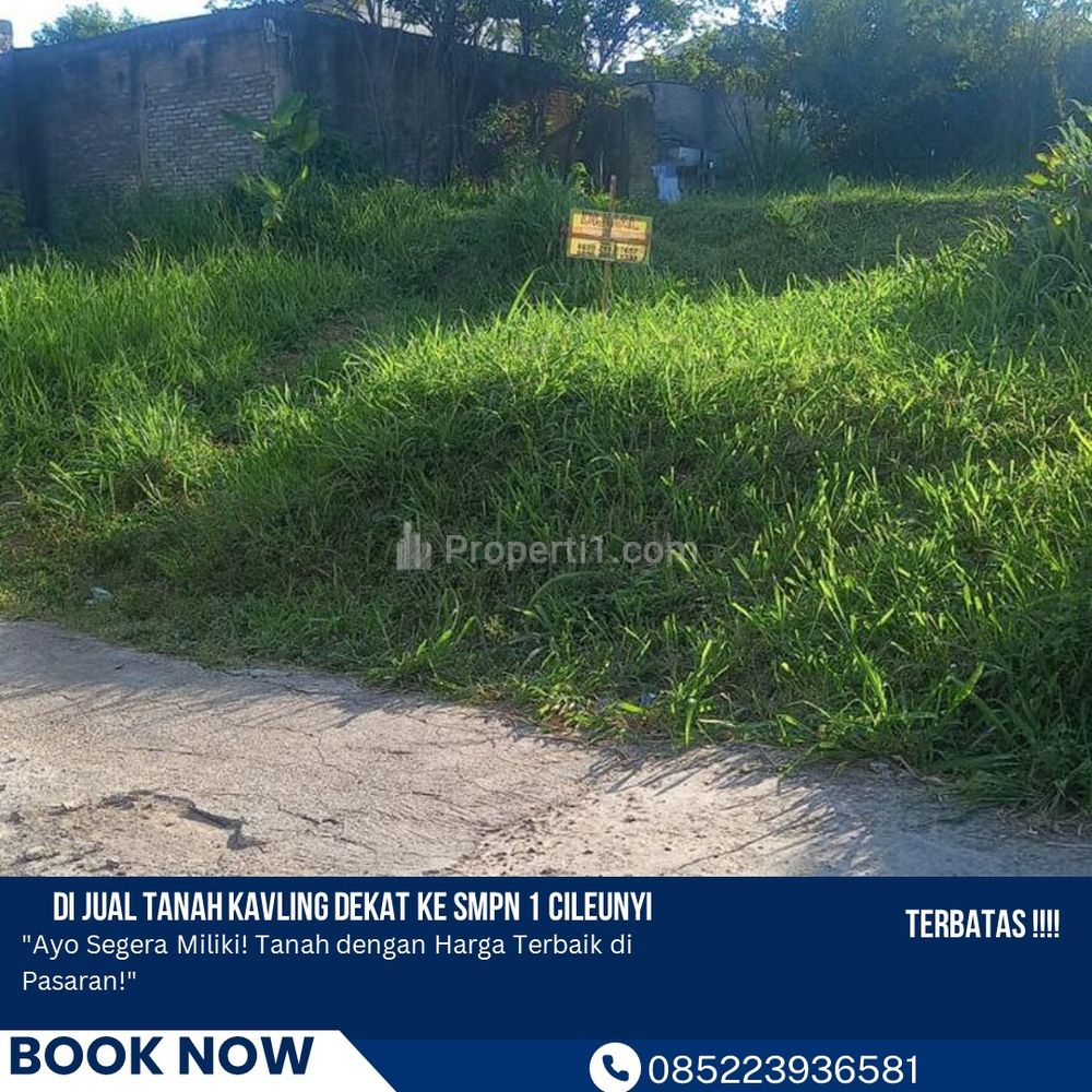 Jual Tanah Kavling Murah Siap Bangun Lokasi Strategis Dekat ke Tol Cileunyi Bandung