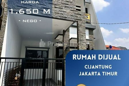 Dijual Rumah Baru di Cijantung Pasar Rebo, Jakarta Timur