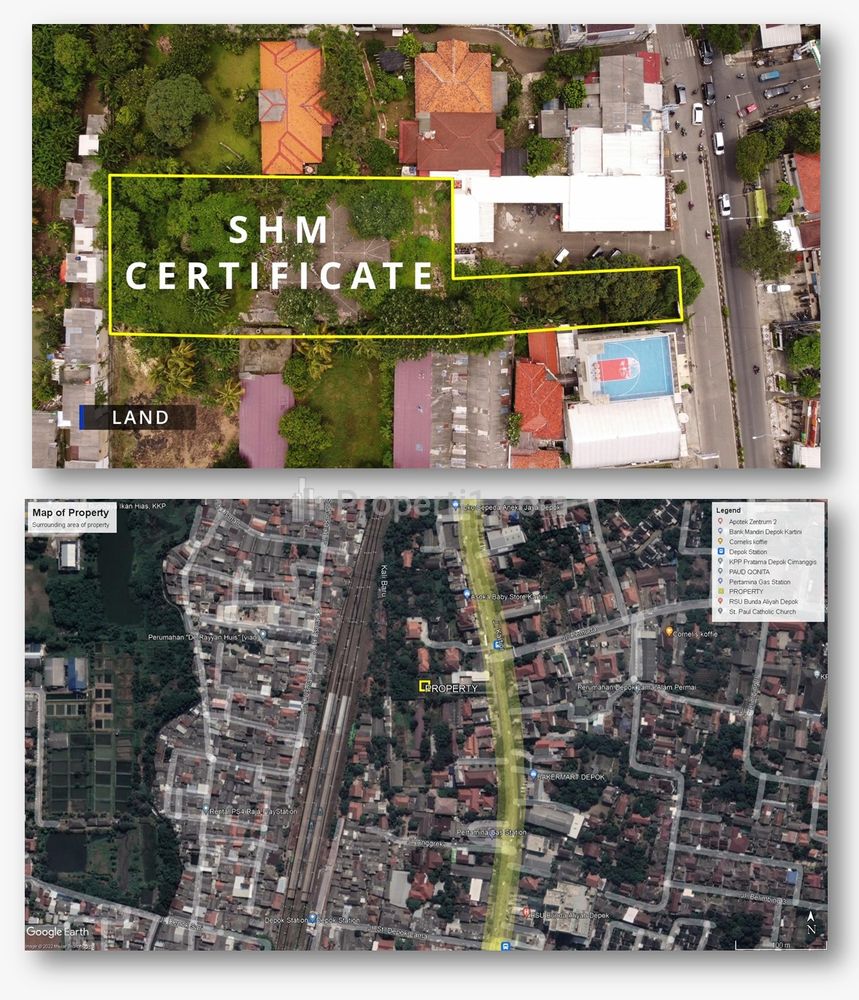 Dijual Tanah di Depok Land, Sudah Ada Bangunan