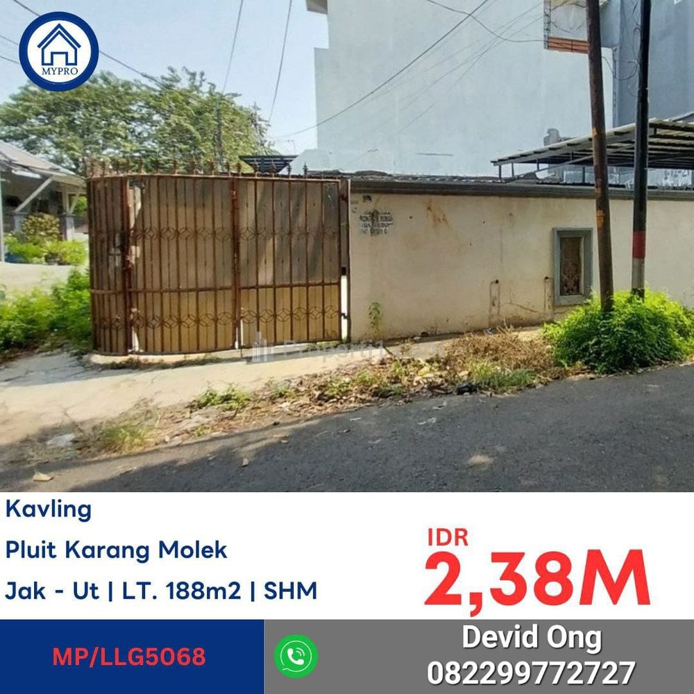 Dijual Tanah Kavling SUPER MURAH di Pluit Jakarta Utara