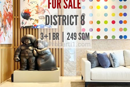 Jual Apartemen District 8 SCBD Type 3+1BR, 249sqm, Nice Interior Design, Sudah AJB, Bisa KPA, Direct Owner, YANI LIM 08174969303