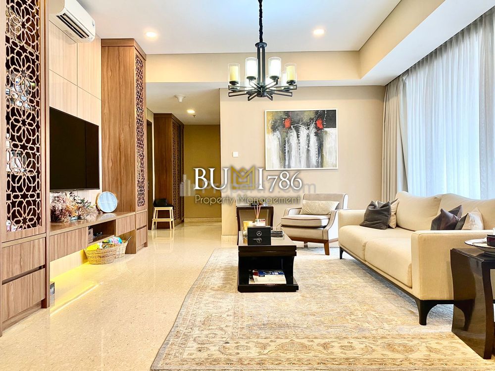 For Rent Luxurious Apartment at 1Park Avenue Strategic Location in South Jakarta - 2+1BR Full Modern Furnished