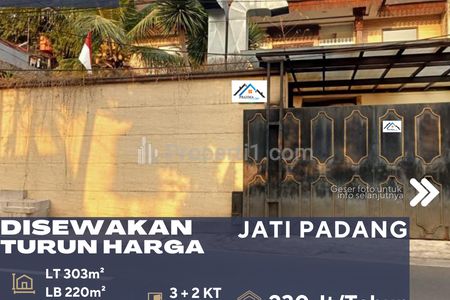 Disewakan Rumah Bagus 2 Lantai Kolam Renang di Jati Padang Jakarta Selatan