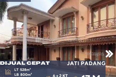 Dijual Rumah Siap Huni Lokasi Sangat Strategis di Daerah Jati Padang Jakarta Selatan