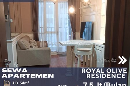 Disewakan Apartemen Royal Olive Residence 2BR Fully Furnished Lantai Tengah di Pejaten Jakarta Selatan