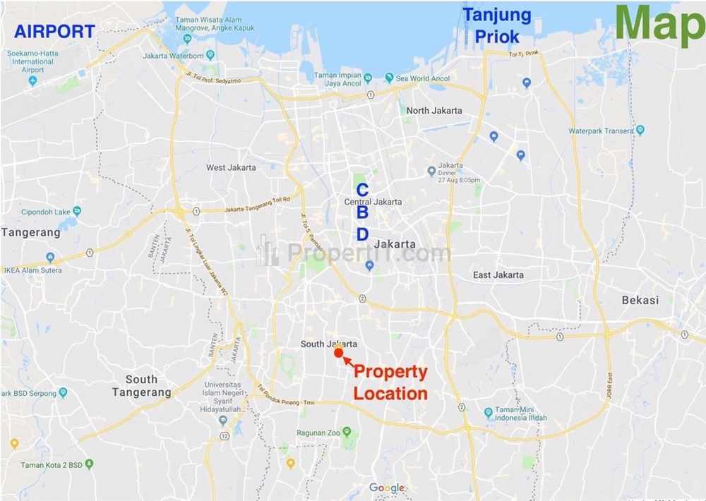 Dijual Tanah di Kemang Jakarta Selatan Luas 535 m2 SHM