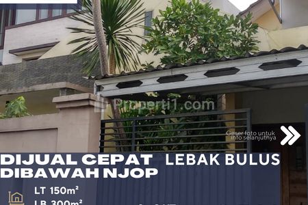 Dijual Rumah Cocok untuk Kost-kostan, Harga di Bawah NJOP di Daerah Lebak Bulus, Jakarta Selatan