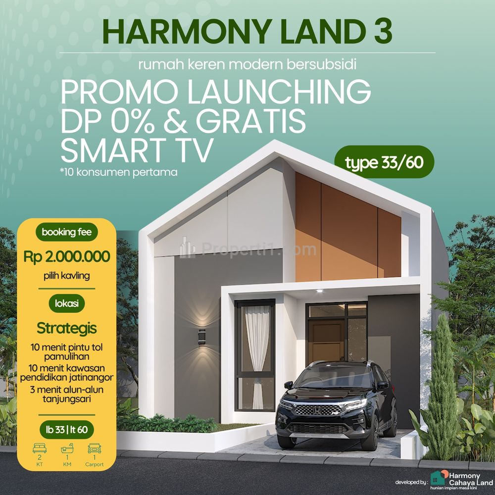 Dijual Murah Rumah Subsidi Sumedang KPR DP Allin 5Jt Angsuran 1Jutaan - Harmony Land 3