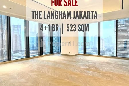 Jual Apartemen Langham Residence SCBD, Termurah, Hanya Rp 47,5 Miliar, 4+1BR, 523sqm, Ready To Move In, Direct Owner, Yani Lim 08174969303