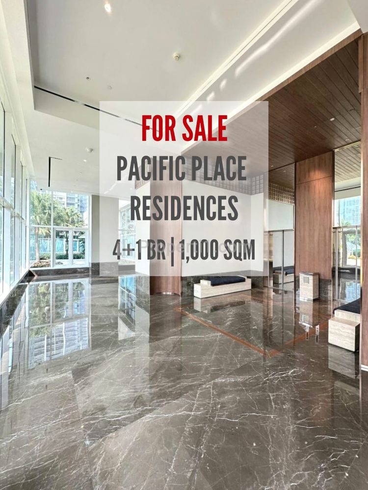 Pacific Place Apartemen at SCBD, 4+1BR, 1000sqm, Dijual, LIMITED UNIT / ALSO AVAILABLE 500 SQM, Direct Owner YANI LIM 08174969303